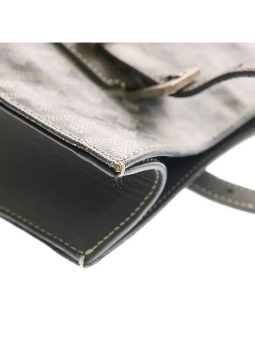 Goyard Como GM Di Canvas Hand Tote Gray